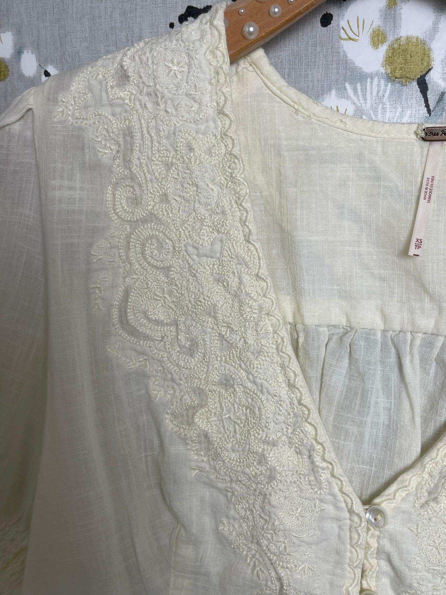 Free People Cotton Short Sleeve Top