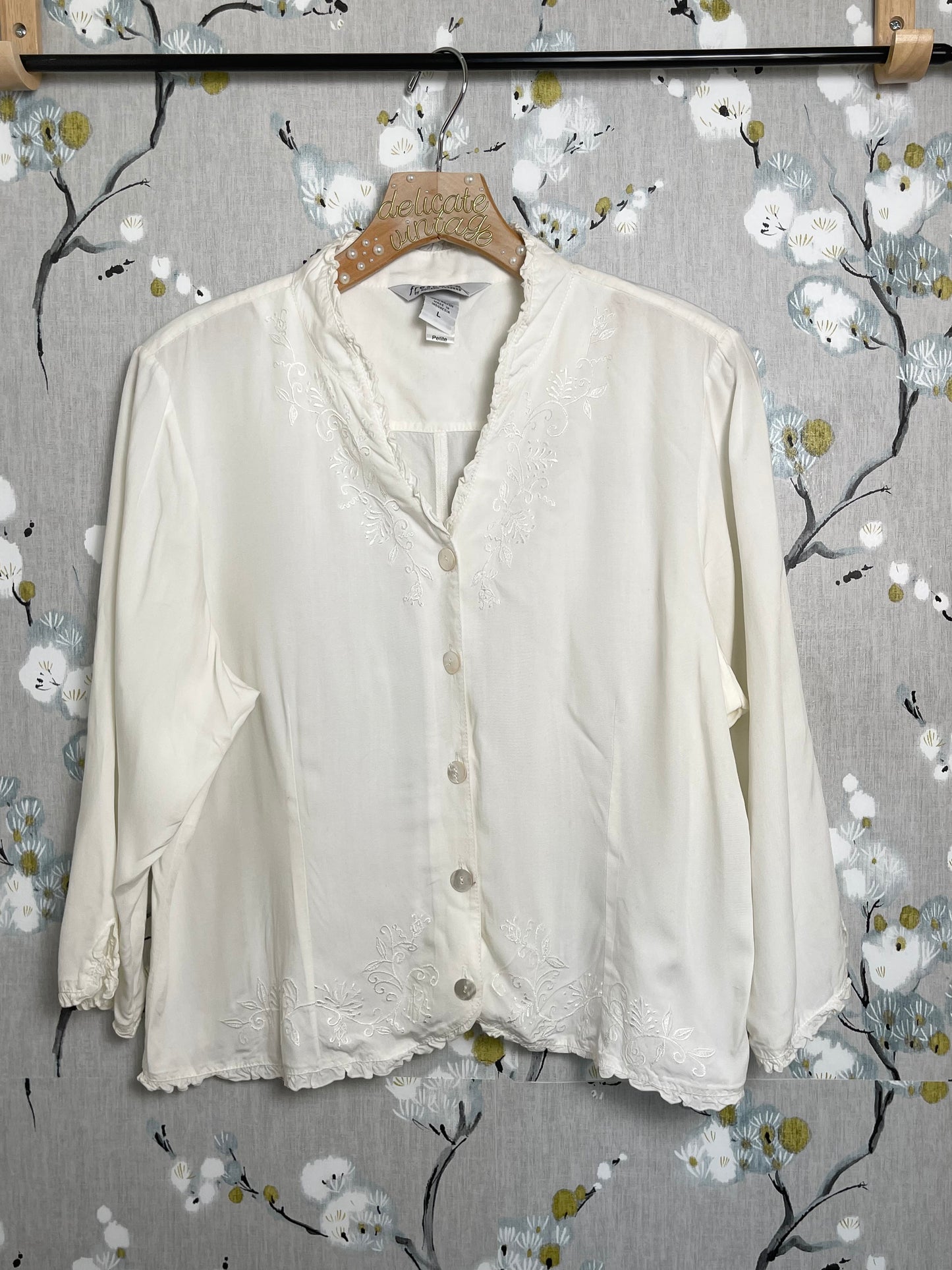 Long Sleeve Button Up Top