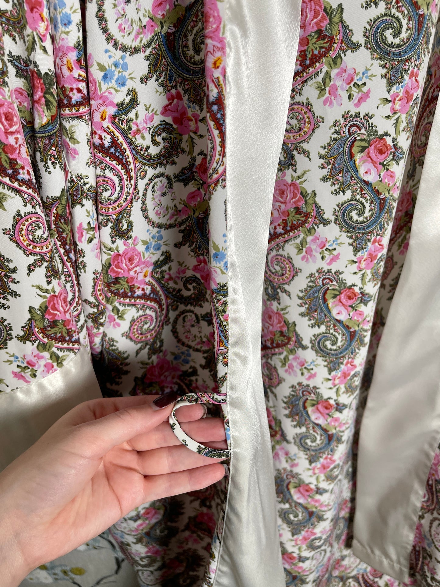 Vintage Gold Label Victoria's Secret Paisley Robe