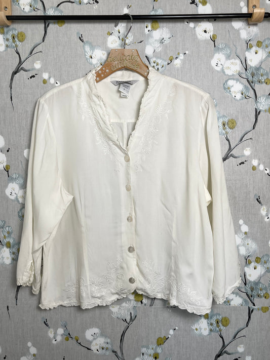 Long Sleeve Button Up Top