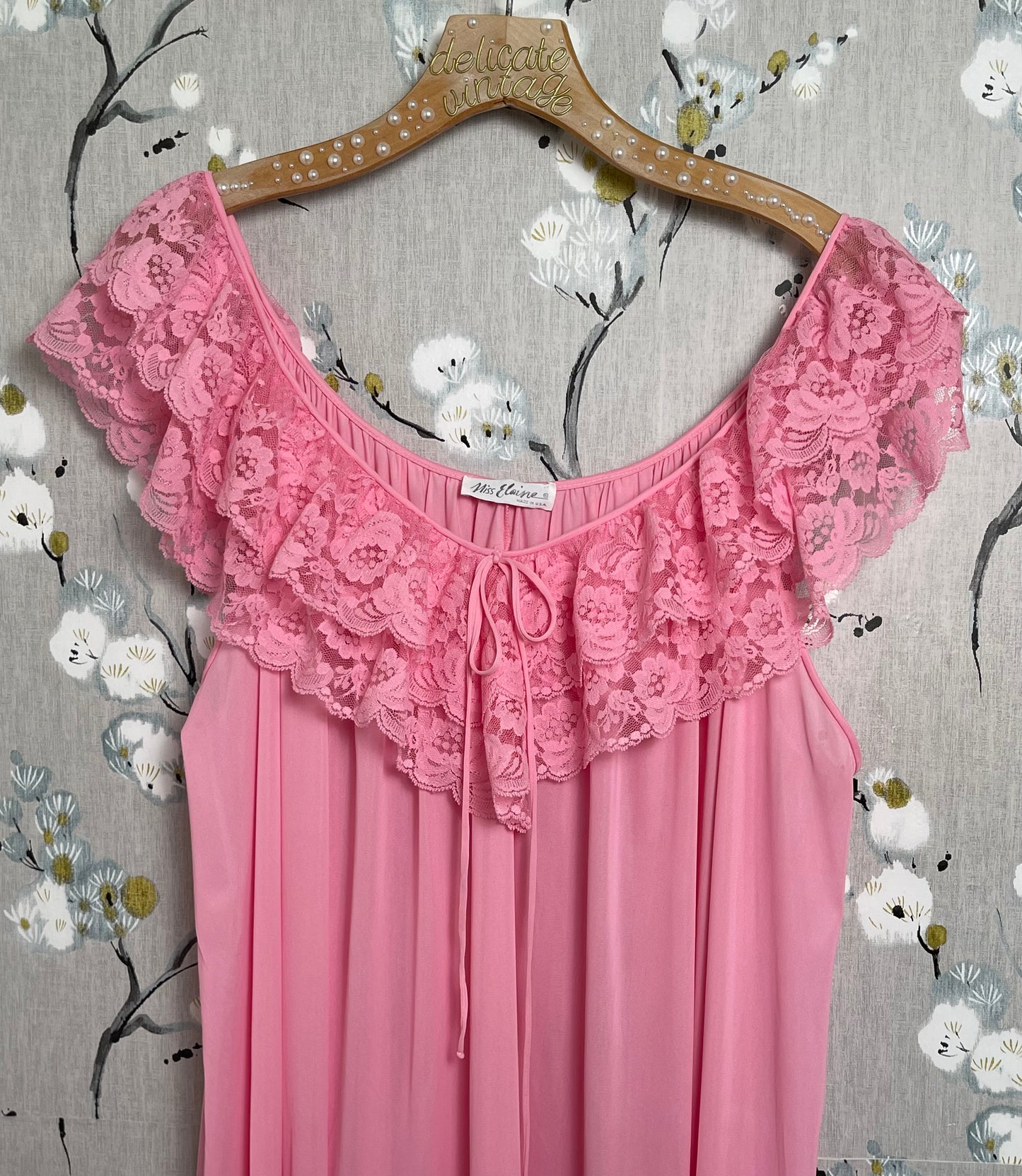 Bright Pink Ruffled Slip Dress