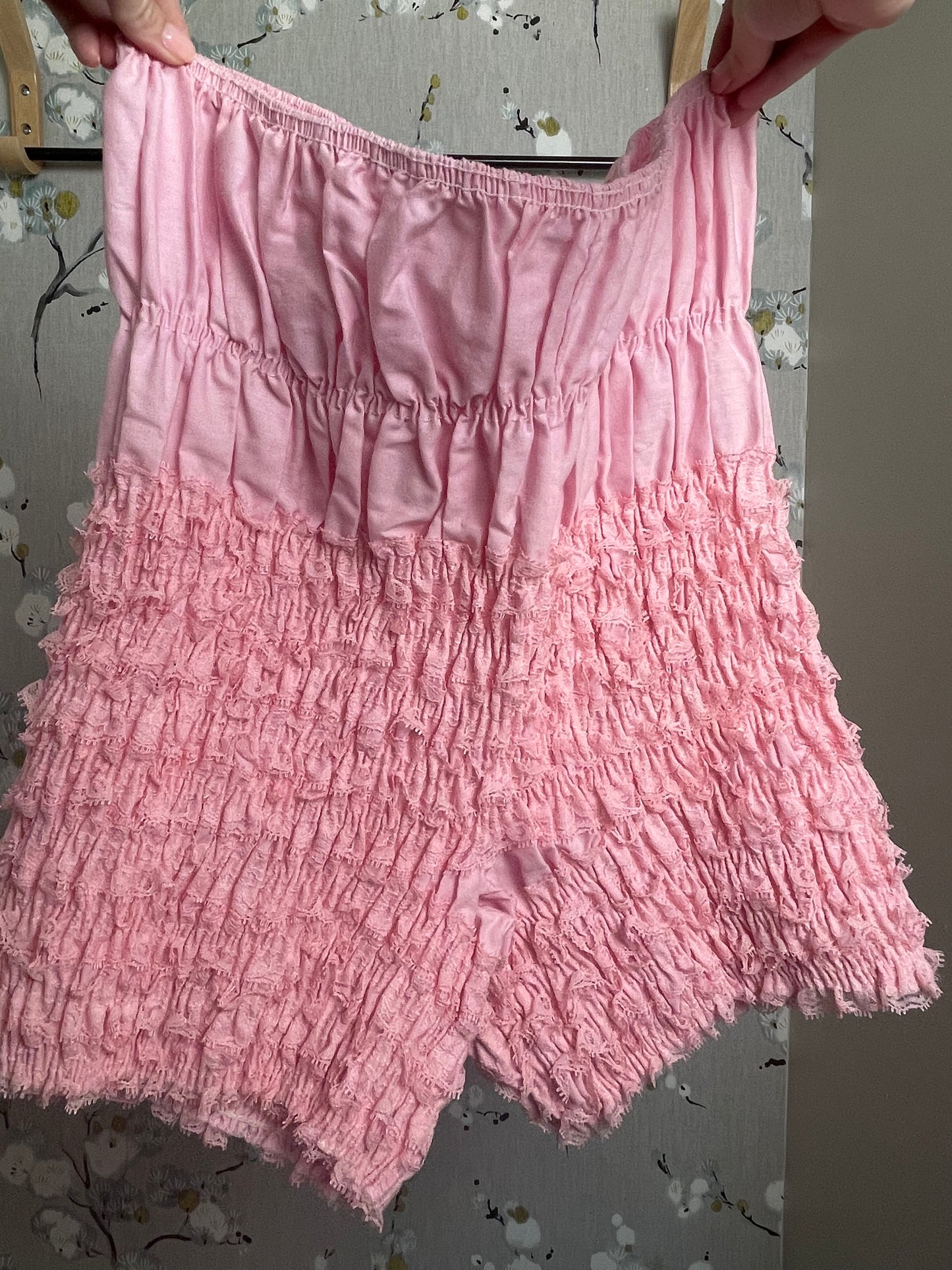 Ruffled Pink Shorts