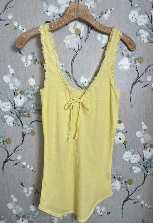 NWT Free People Yellow Tank Top