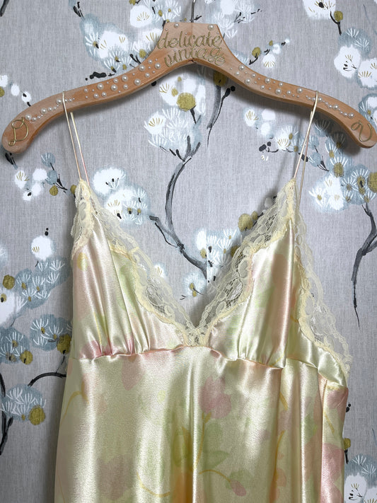 Vintage Yellow Floral Daytime Slip Dress