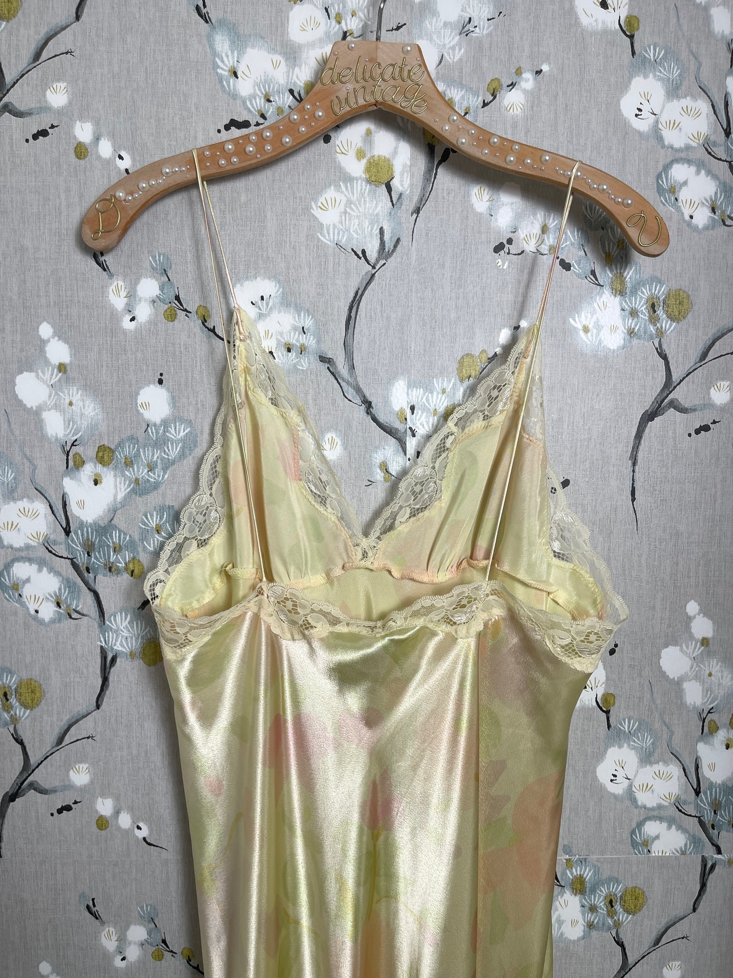 Vintage Yellow Floral Daytime Slip Dress