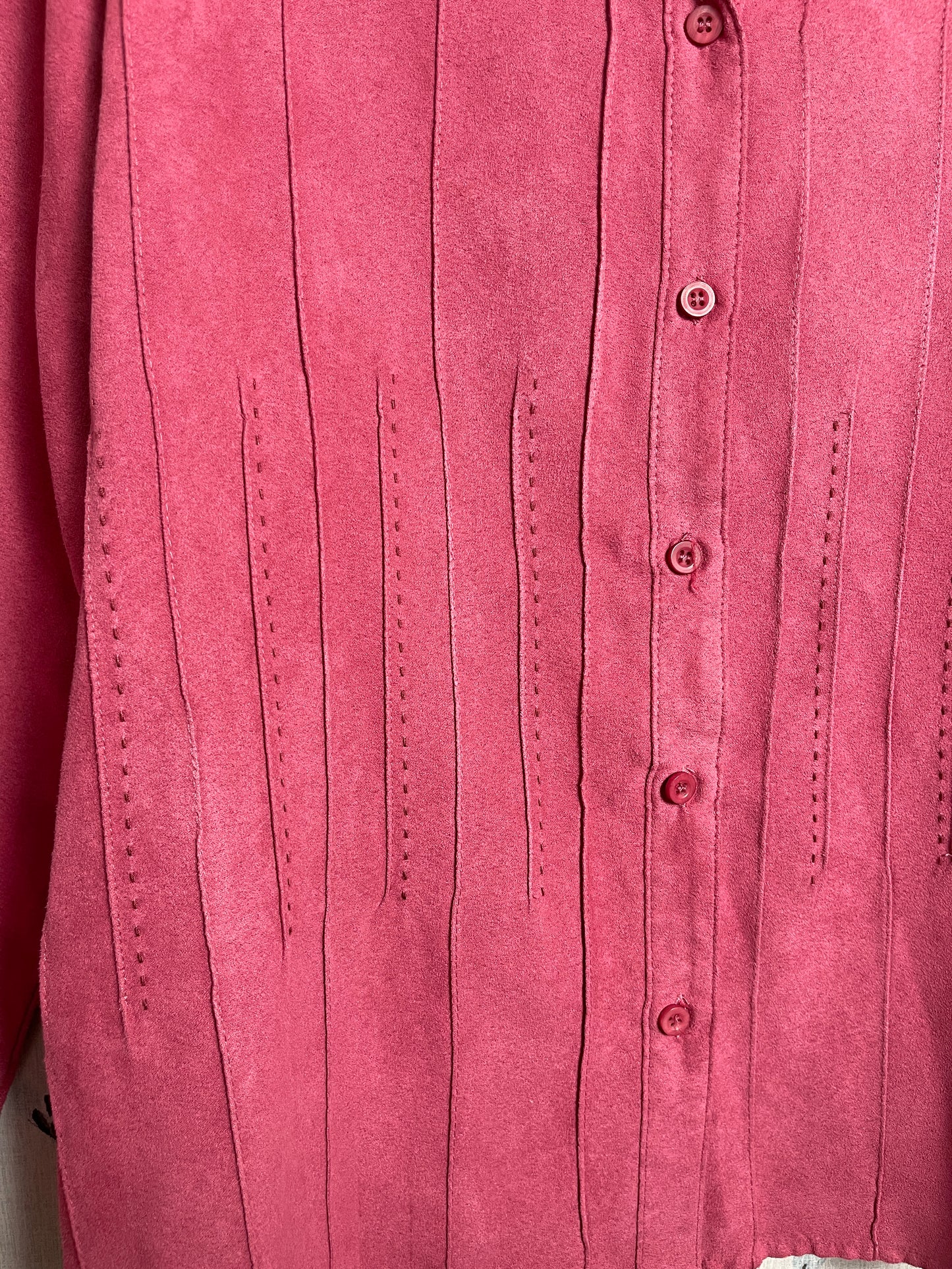 Vintage Dark Pink Cowgirl Button up