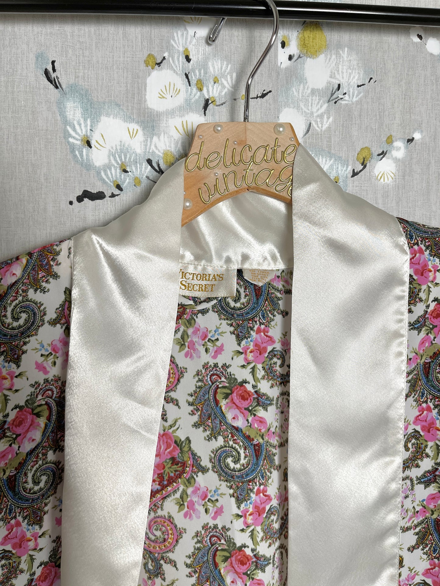 Vintage Gold Label Victoria's Secret Paisley Robe