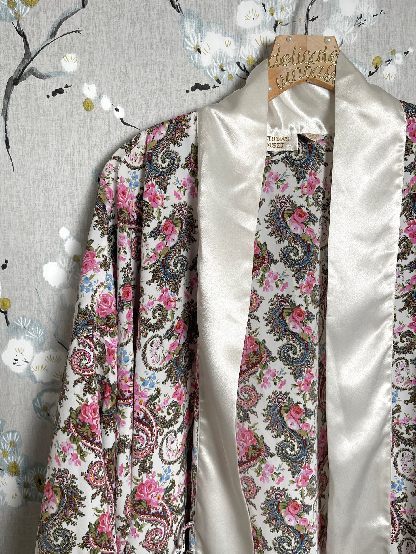 Vintage Gold Label Victoria's Secret Paisley Robe